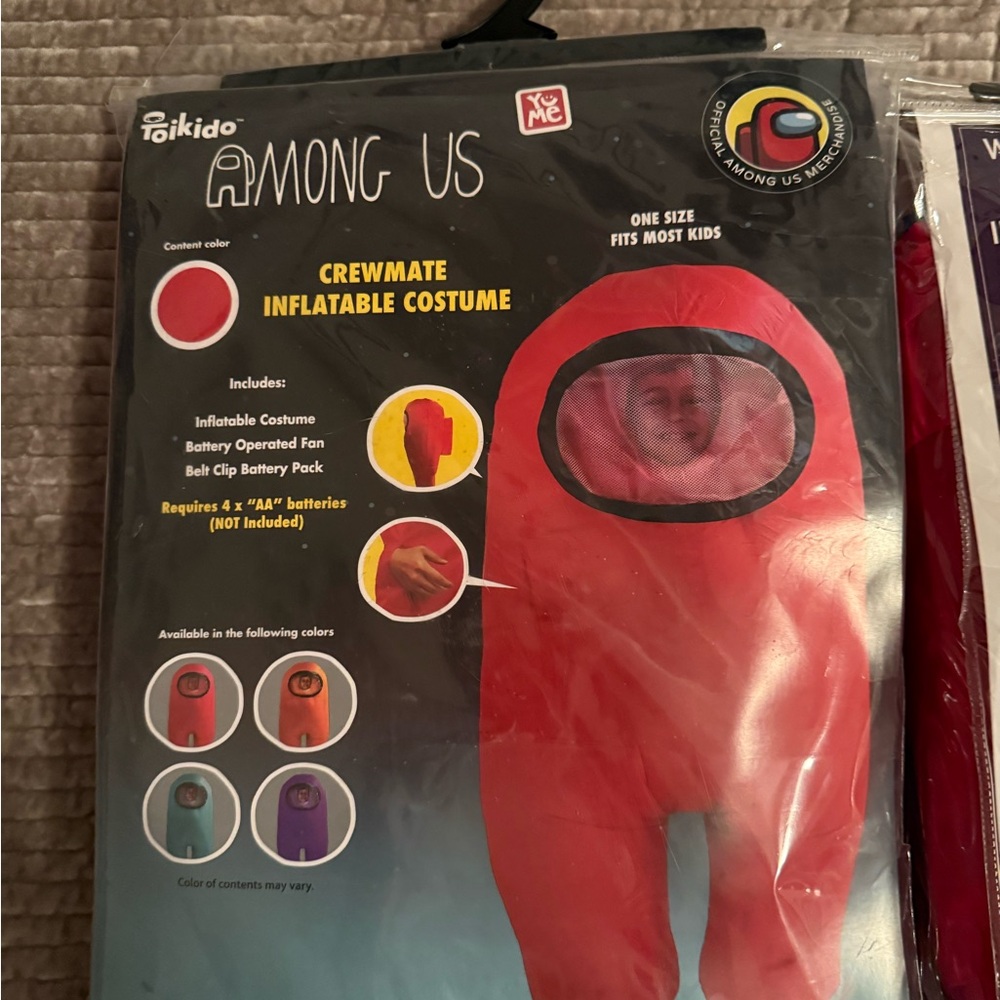 Among Us Red Crewmate Inflatable Costume for Kids
